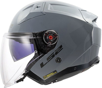 LS2 OF603 Infinity II Solid,  open face helmet,  color: Grey,  size: XS