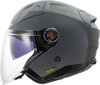 LS2 OF603 Infinity II Solid,  open face helmet,  color: Matt-Black,  size: S