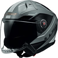LS2 OF603 Infinity II Veyron,  jet helmet,  color: Grey/Black,  size: XXL