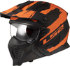 LS2 OF606 Drifter Mud,  modular helmet,  color: Matt Black/Orange,  size: L