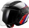 LS2 OF616 Airflow II Rush,  open face helmet,  color: White/Blue/Red,  size: M