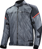 LS2 Riva,  textile jacket waterproof,  color: Black/Dark Grey/Red,  size: 5XL