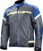 LS2 Riva,  textile jacket waterproof,  color: Dark Grey/Blue/Neon-Yellow,  size: 5XL