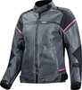 LS2 Riva,  textile jacket waterproof women,  color: Black/Dark Grey/Pink,  size: 4XL