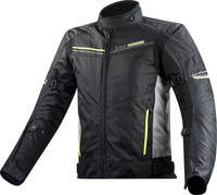 LS2 Shadow,  textile jacket waterproof,  color: Black/Light Grey/Neon-Yellow,  size: 4XL