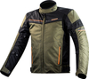 LS2 Shadow,  textile jacket waterproof,  color: Oliv/Black/Neon-Orange,  size: 4XL
