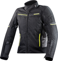 LS2 Shadow,  textile jacket waterproof women,  color: Black/Light Grey/Neon-Yellow,  size: 3XL