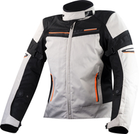LS2 Shadow,  textile jacket waterproof women,  color: Black/Light Grey/Neon-Yellow,  size: S