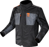 LS2 Titanium,  textile jacket waterproof,  color: Black/Grey,  size: 4XL