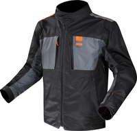 LS2 Titanium,  textile jacket waterproof,  color: Black/Grey,  size: 4XL