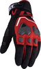 LS2 Vega,  gloves perforated,  color: Black/Red,  size: M