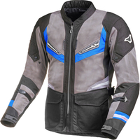 Macna Aerocon,  textile jacket,  color: Dark Grey/Grey/Blue,  size: 3XL