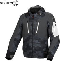 Macna Angle Camo,  textile jacket waterproof,  color: Black/Grey,  size: L