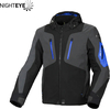 Macna Angle,  textile jacket waterproof,  color: Black/Blue/Grey,  size: L
