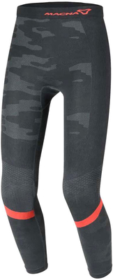 Macna Baselayer,  functional
pants long,  color: Black/Red,
 size: S/M