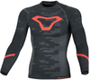 Macna Baselayer,  functional shirt longsleeve,  color: Black/Red,  size: L/XL