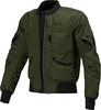 Macna Bastic,  textile jacket waterproof,  color: Grey/Green,  size: L