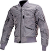 Macna Bastic,  textile jacket waterproof,  color: Light Grey,  size: S