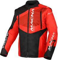 Macna Crest,  textile jacket,  color: Black/Red,  size: XL