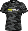Macna Dazzle Rideaholic,  t-shirt women,  color: Black/Grey/Neon-Yellow,  size: L