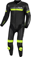 Macna Diabro,  leather suit 1pcs.,  color: Black/Neon-Yellow,  size: 58