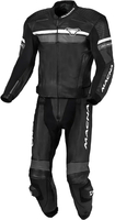 Macna Diabro,  leather suit 2pcs.,  color: Black/Grey,  size: 60