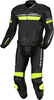 Macna Diabro,  leather suit 2pcs.,  color: Black/Neon-Yellow,  size: 56