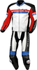 Macna Diabro,  leather suit 2pcs.,  color: White/Red/Blue/Black,  size: 56