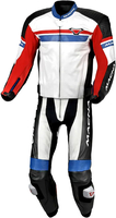 Macna Diabro,  leather suit 2pcs.,  color: White/Red/Blue/Black,  size: 56