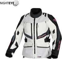 Macna Domane,  textile jacket women,  color: Light Grey/Black,  size: XXL