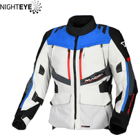 Macna Domane,  textile jacket women,  color: Light Grey/Blue/Black,  size: XS