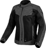 Macna Empire Night Eye,  textile jacket waterproof women,  color: Black/Grey,  size: L