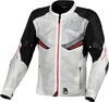 Macna Foxter,  textile jacket,  color: Light Grey/Red/Black,  size: XS