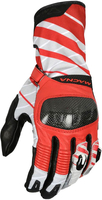 Macna Krown,  gloves,  color: Red/Light Grey/Black,  size: XL