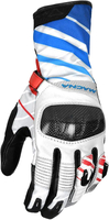 Macna Krown,  gloves,  color: Red/White/Blue/Light Grey,  size: S