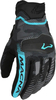 Macna Lithic Camo,  gloves women,  color: Black/Turquoise,  size: XS