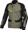 Macna Mundial,  textile jacket waterproof,  color: Dark Green/Black/Neon-Yellow,  size: XL