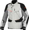 Macna Mundial,  textile jacket waterproof,  color: Light Grey/Grey/Black/Red,  size: XL