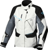 Macna Mundial,  textile jacket waterproof women,  color: Light Grey/Grey/Black,  size: M