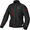 Macna Nivala,  textile jacket waterproof women,  color: Black/Red,  size: XXL