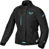 Macna Nivala,  textile jacket waterproof women,  color: Black/Turquoise,  size: XL