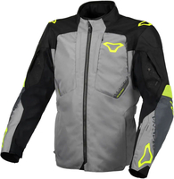 Macna Notch,  textile jacket waterproof,  color: Grey/Black/Neon-Yellow,  size: XL