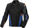 Macna Novic,  textile jacket,  color: Black/Blue/Orange,  size: XXL