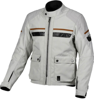 Macna Oryon,  textile jacket waterproof,  color: Light Grey,  size: S