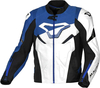 Macna Pointer,  leather jacket,  color: White/Blue/Black,  size: 60