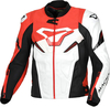 Macna Pointer,  leather jacket,  color: White/Red/Black,  size: 56