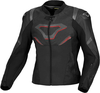 Macna Pointer,  leather jacket women,  color: Black/Red,  size: 44