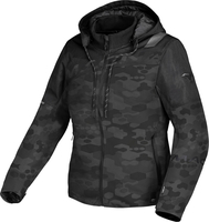 Macna Racoon Camo,  textile jacket waterproof women,  color: Dark Grey/Black,  size: XL