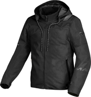 Macna Racoon,  textile jacket waterproof,  color: Black,  size: XXL