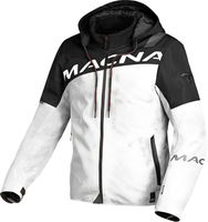 Macna Racoon,  textile jacket waterproof,  color: Black/White,  size: S